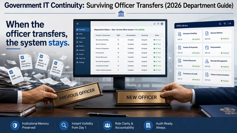 Government IT Continuity: Surviving Officer Transfers (2026 Department Guide)