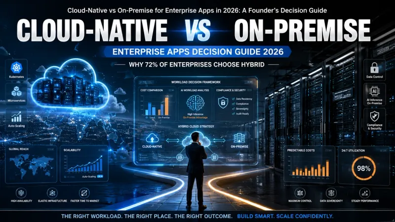 Cloud-Native vs On-Premise for Enterprise Apps in 2026: A Founder's Decision Guide