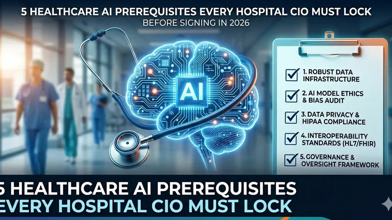 5 Healthcare AI Prerequisites Every Hospital CIO Must Lock Before Signing in 2026