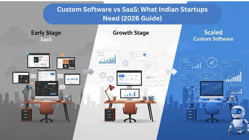 Custom Software vs SaaS: What Indian Startups Need (2026 Guide)