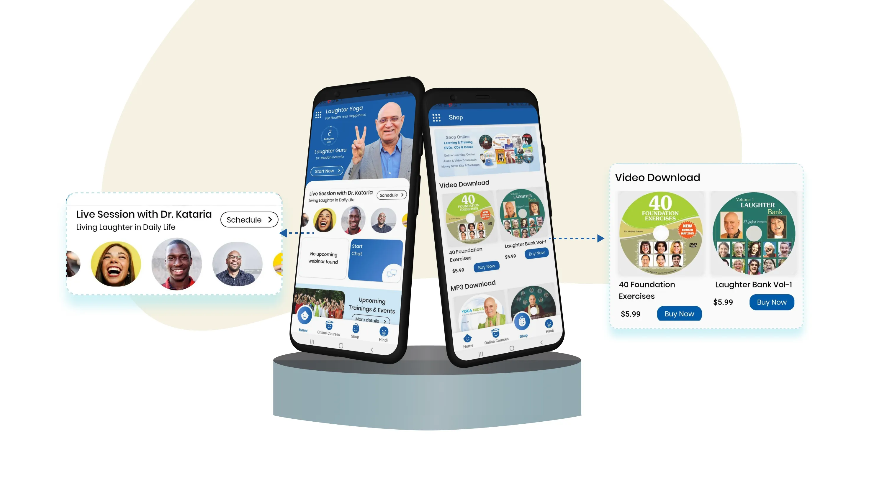 Laughter Guru - Global Laughter Yoga Community Platform - Mobile App Development project by Accucia
