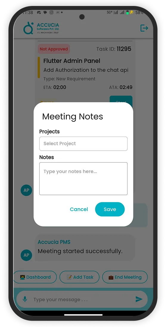 Accucia PMS App Screenshot 3
