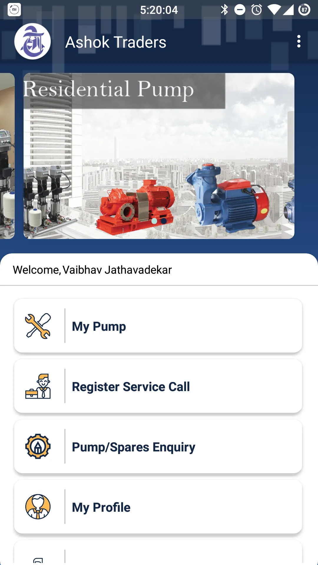 Ashok Traders App Screenshot 1