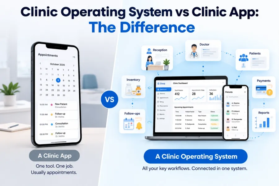 Clinic Operating System vs Clinic App: The Difference