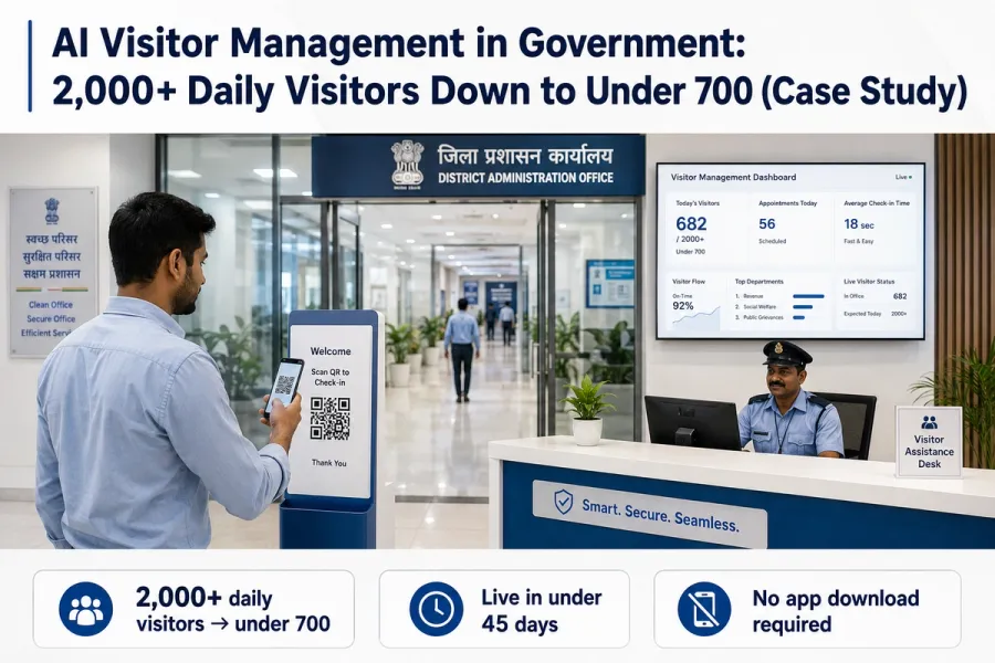 AI Visitor Management in Government: 2,000+ Daily Visitors Down to Under 700 (Case Study)
