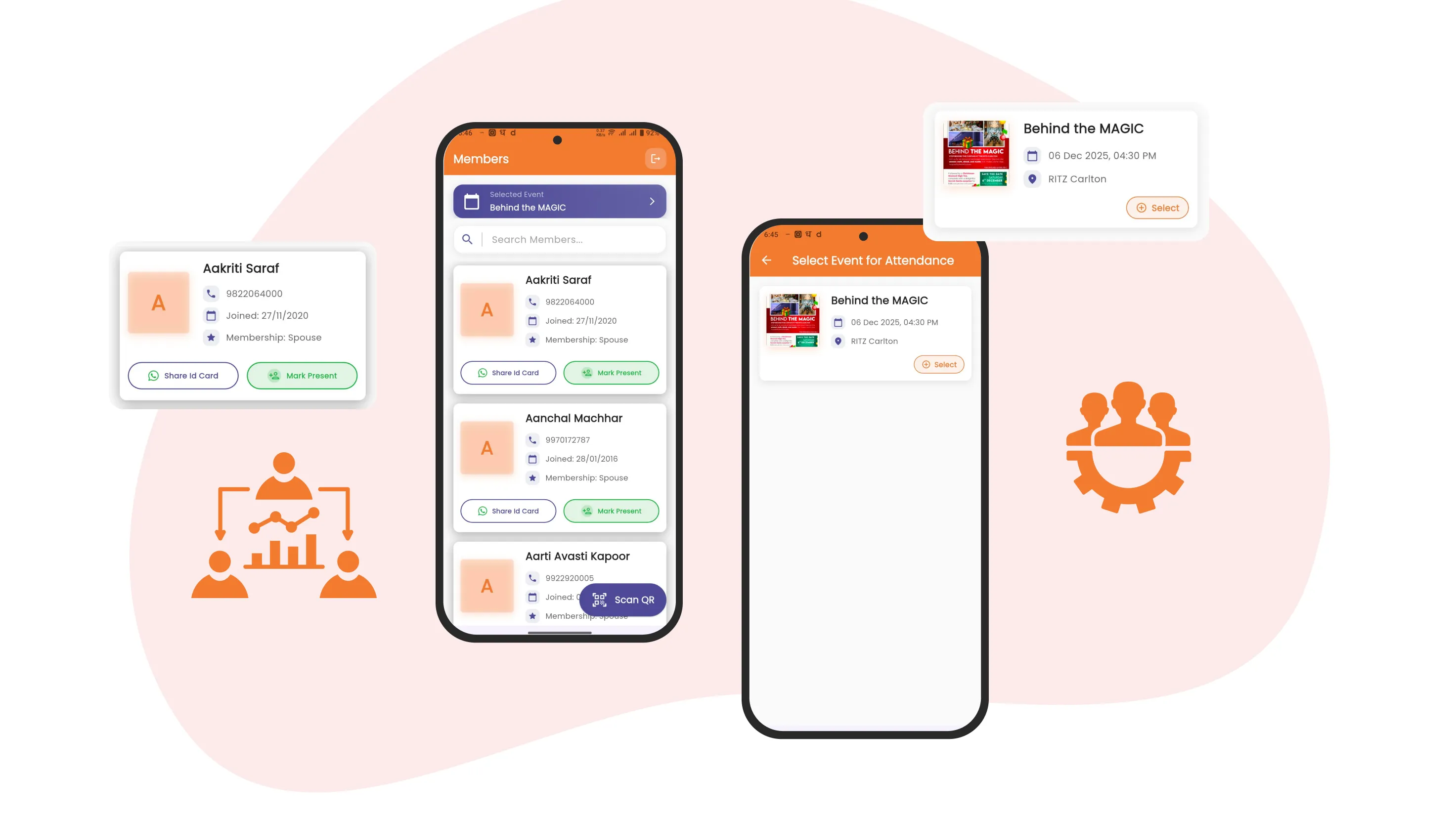 EO Pune - Event & Member Management Platform - Mobile App Development project by Accucia