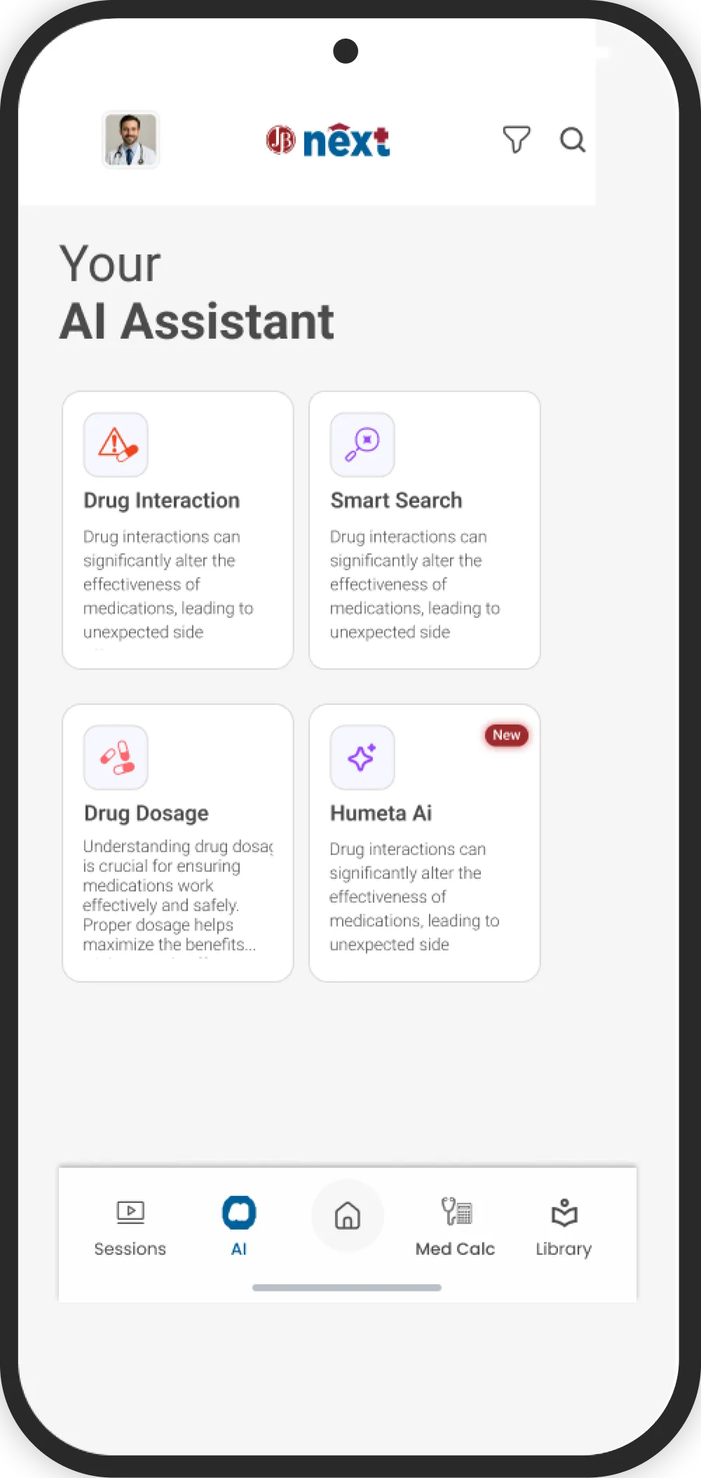 JB Next App Screenshot 2