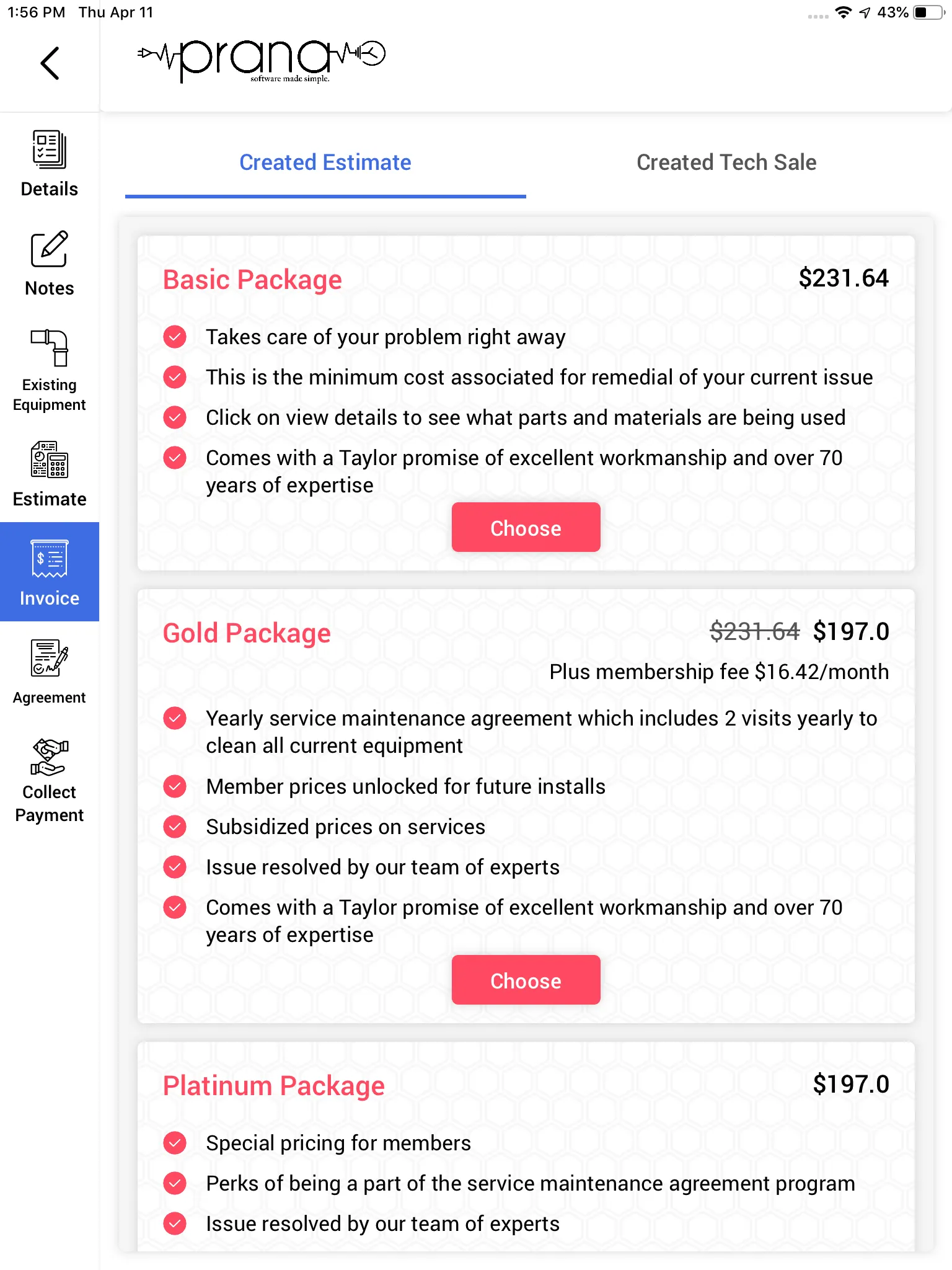 FieldTech Tablet App Screenshot 4