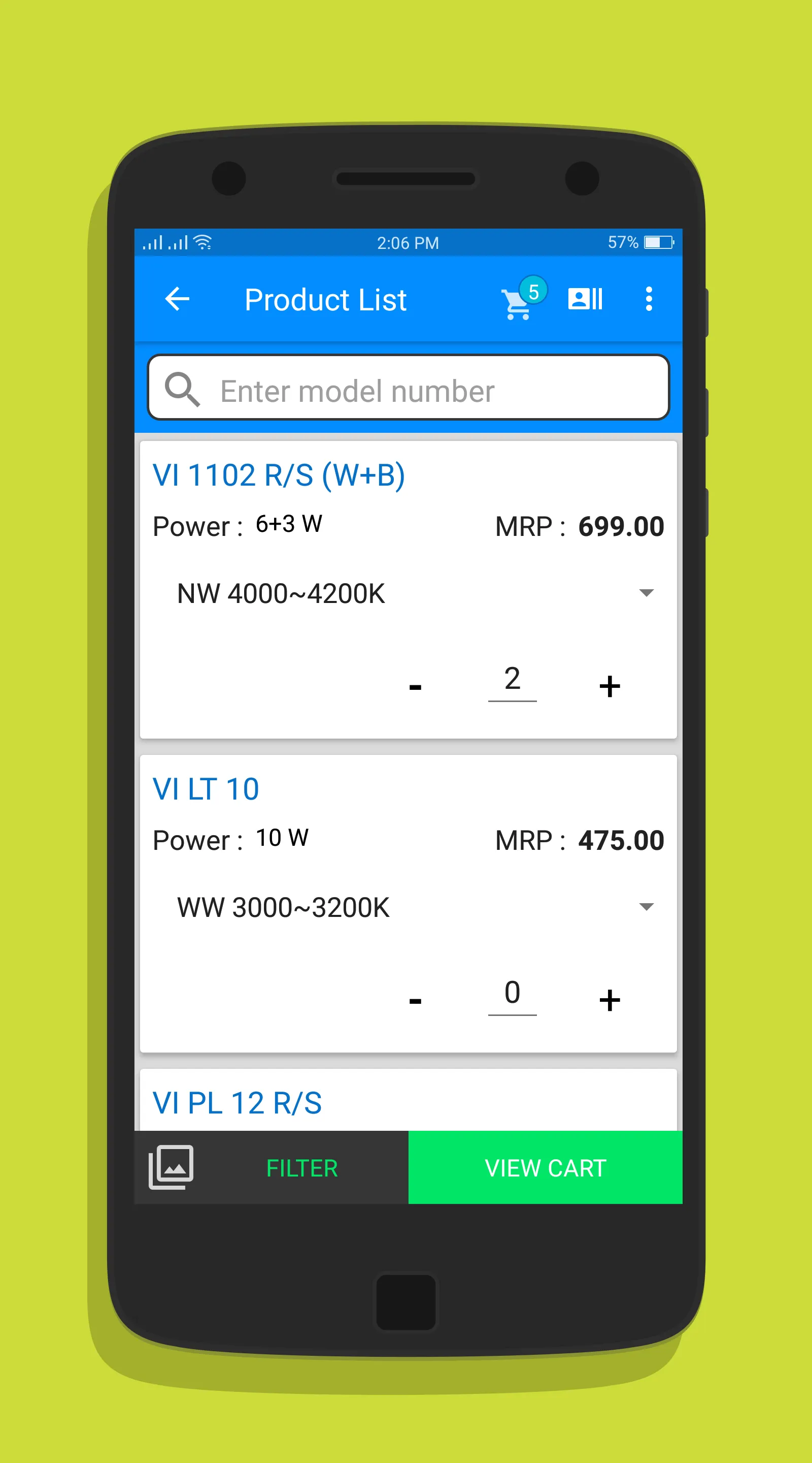 Vera LED E-Commerce App Screenshot 5