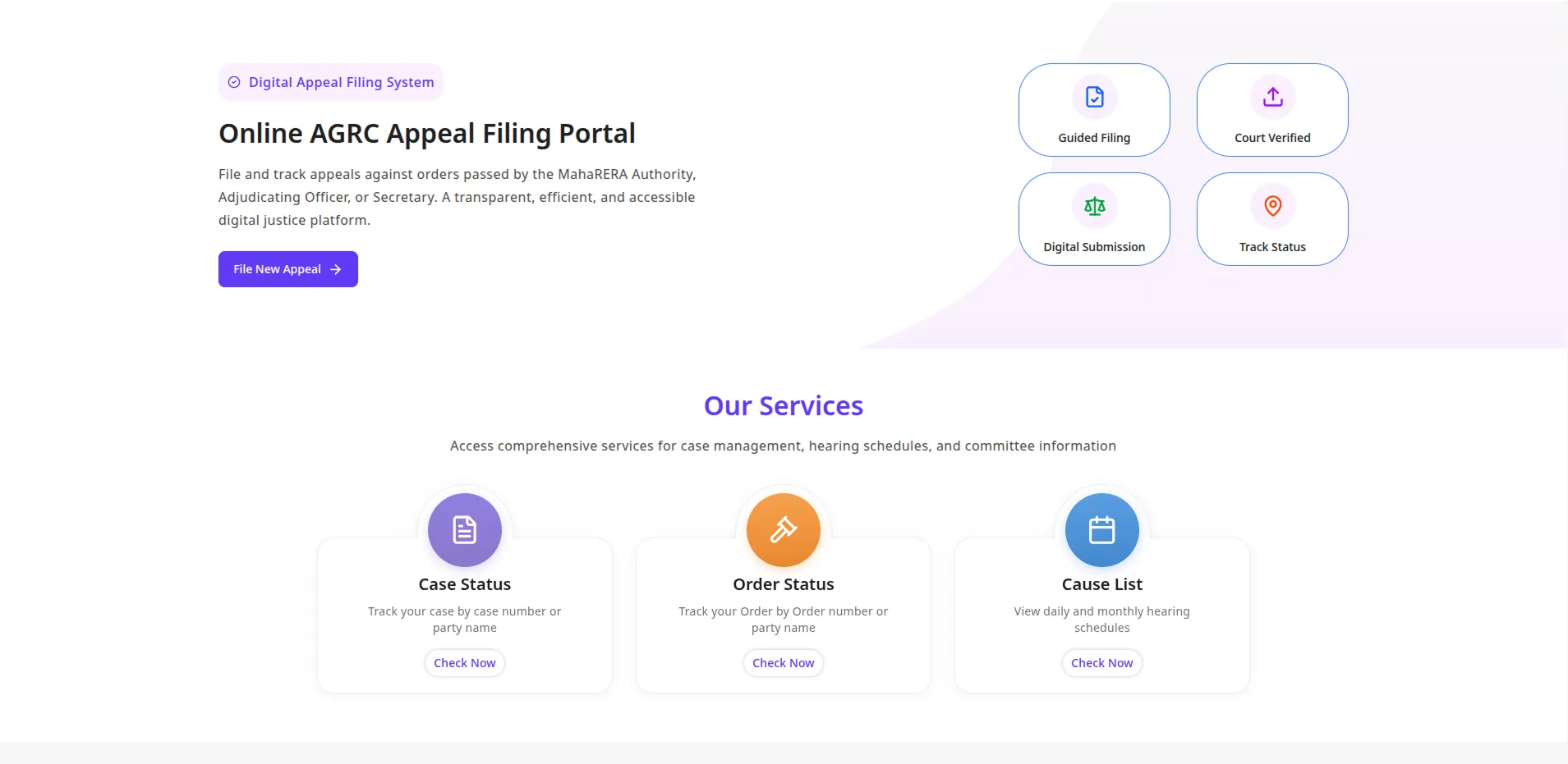 AGRC E-Filing Interface